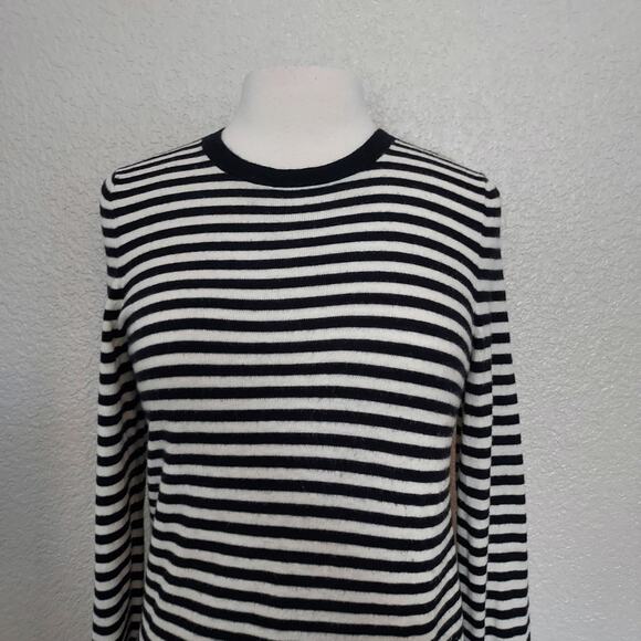 Talbots Black & White Wool Blend Size M - Picture 2 of 12